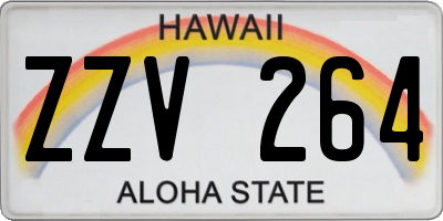 HI license plate ZZV264