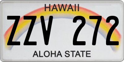 HI license plate ZZV272