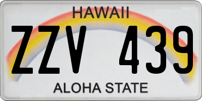 HI license plate ZZV439