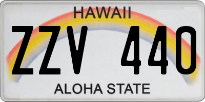 HI license plate ZZV440