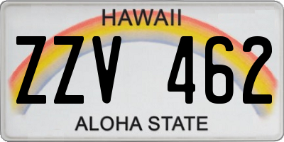 HI license plate ZZV462