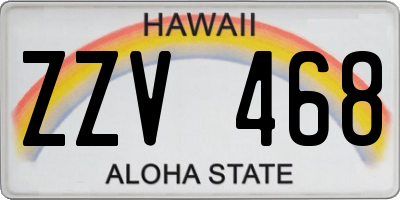 HI license plate ZZV468