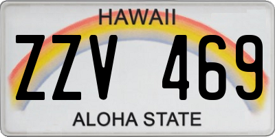 HI license plate ZZV469