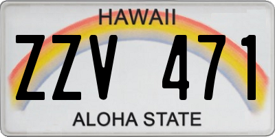 HI license plate ZZV471