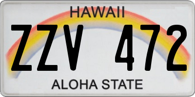 HI license plate ZZV472