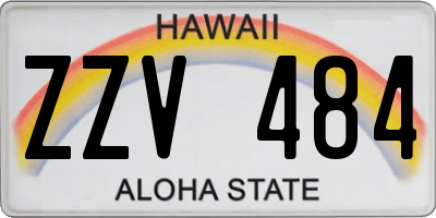 HI license plate ZZV484