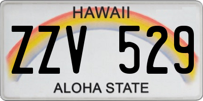 HI license plate ZZV529