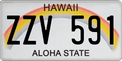 HI license plate ZZV591