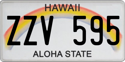 HI license plate ZZV595