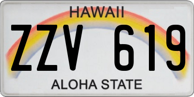 HI license plate ZZV619