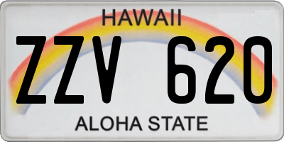 HI license plate ZZV620