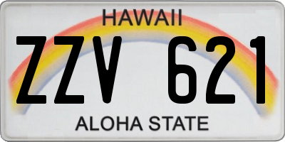 HI license plate ZZV621