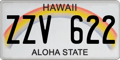 HI license plate ZZV622