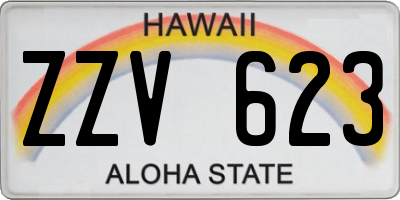 HI license plate ZZV623