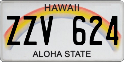 HI license plate ZZV624