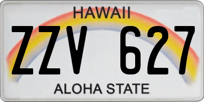 HI license plate ZZV627