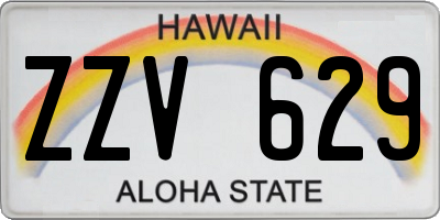 HI license plate ZZV629