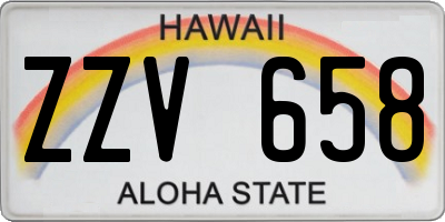 HI license plate ZZV658