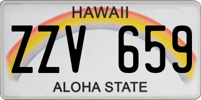 HI license plate ZZV659