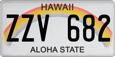 HI license plate ZZV682