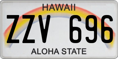 HI license plate ZZV696