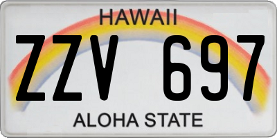 HI license plate ZZV697