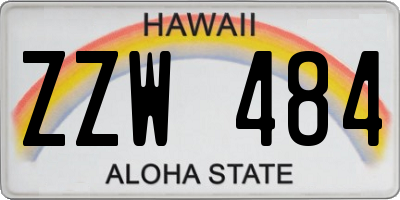 HI license plate ZZW484