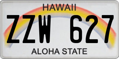 HI license plate ZZW627