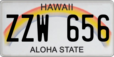 HI license plate ZZW656