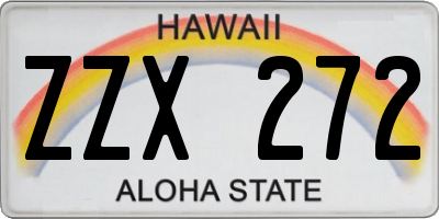 HI license plate ZZX272