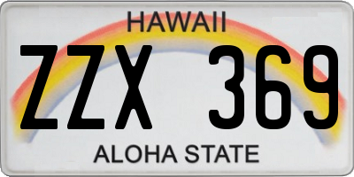 HI license plate ZZX369