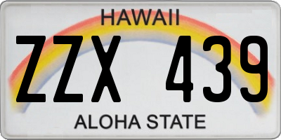 HI license plate ZZX439