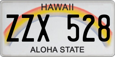 HI license plate ZZX528