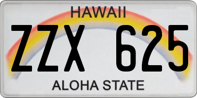 HI license plate ZZX625