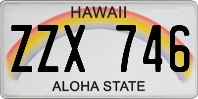 HI license plate ZZX746