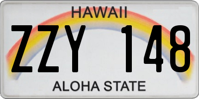 HI license plate ZZY148