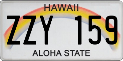 HI license plate ZZY159