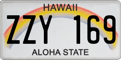 HI license plate ZZY169