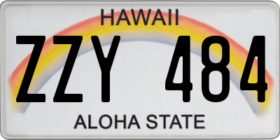 HI license plate ZZY484