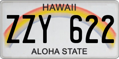 HI license plate ZZY622