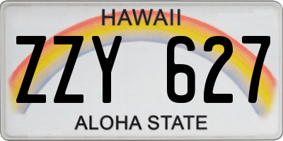 HI license plate ZZY627