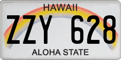 HI license plate ZZY628