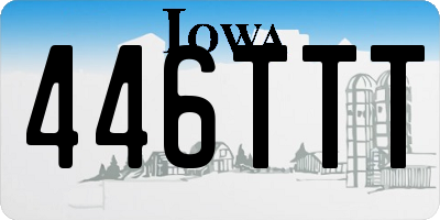 IA license plate 446TTT