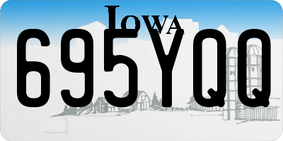 IA license plate 695YQQ