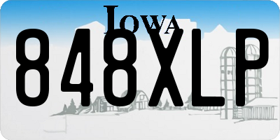 IA license plate 848XLP