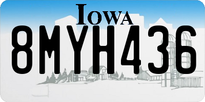 IA license plate 8MYH436