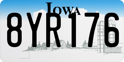 IA license plate 8YR176