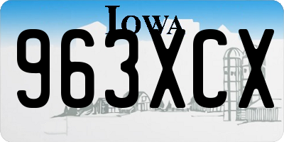 IA license plate 963XCX