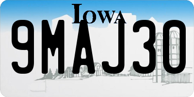 IA license plate 9MAJ30