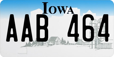 IA license plate AAB464